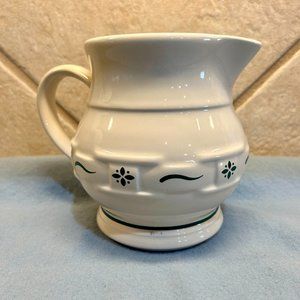 Longaberger Woven Traditions Heritage Blue Pitcher 1 QT Made in USA - EUC
